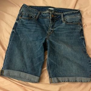 Denim Bermuda shorts